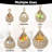 Surveen Boho Wall Hanging Fruit Baskets with 6 Hooks