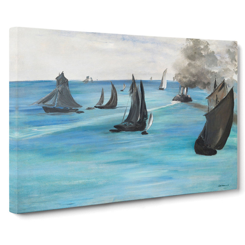Sea View, Calm Weather by Edouard Manet - Wrapped Canvas, 50cm H x 76cm W x 3cm D