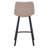 Latitude Run Modern Faux Leather Bar & Counter Stool – Armless PU Seat with Footrest, Iron Legs – Side Chair for Kitchen Island, Home Bar, Pub, Cafe, Dining Room-1051269460