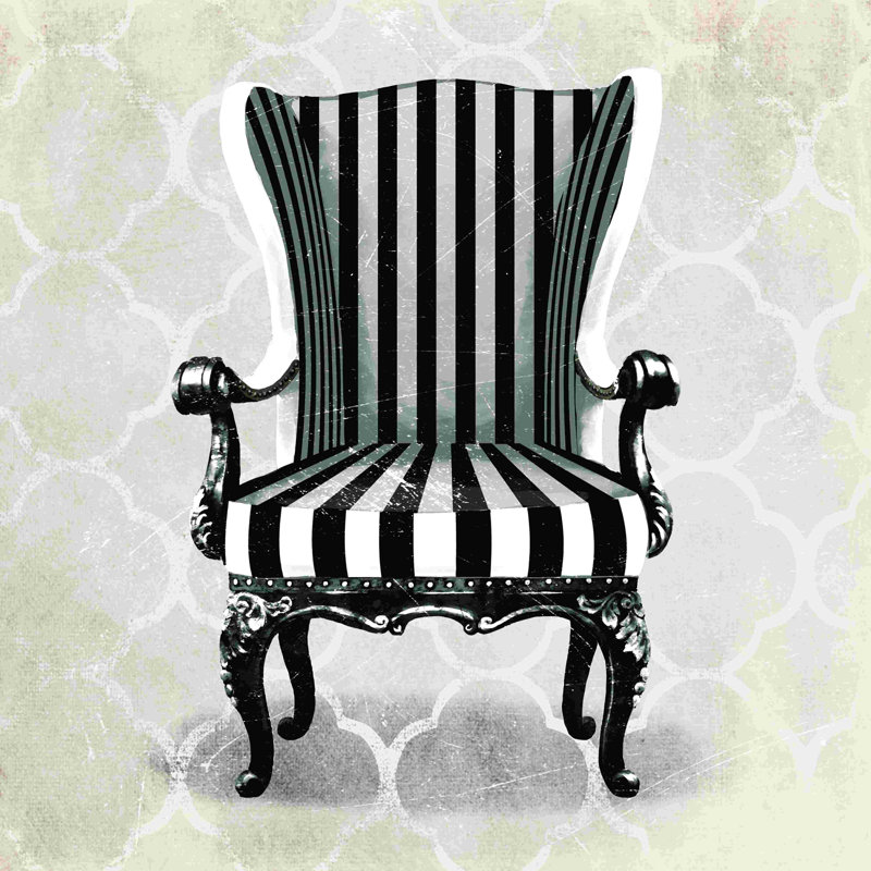 Fauteuil chic - reproduction sur toile tendue, L 36 po x H 36 po