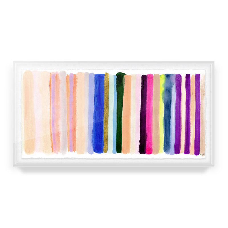 Live Vibrantly By Kristi Kohut, 26" H x 48" W, Floater Frame