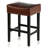 Tabouret de bar sans dossier à hauteur de comptoir en cuir (ensemble de 2)-552338343-552338339