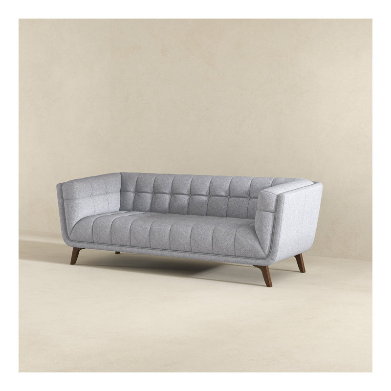 Addison Large Light Gray Fabric Sofa