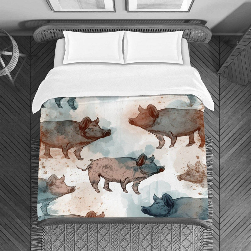 Housse de couette cochon, Housse de couette très grand