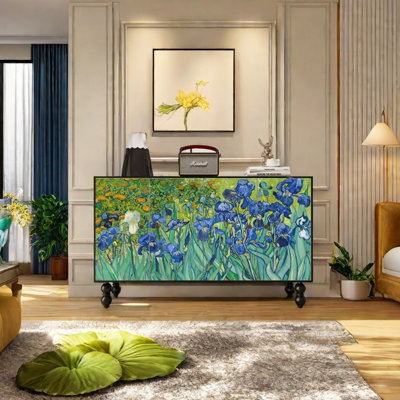 Armoire de rangement grande capacité avec cadre en pin