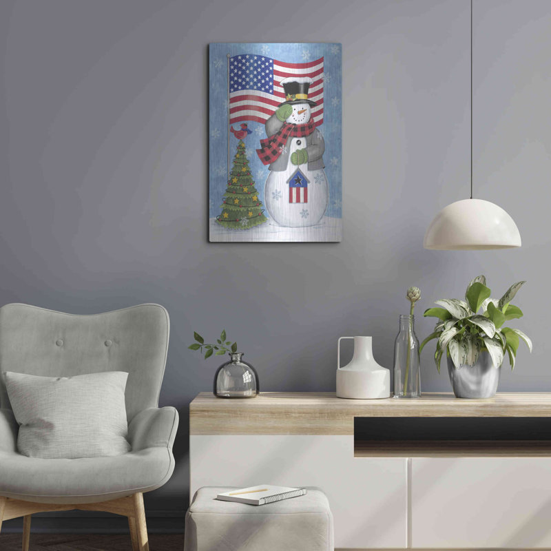 «Patriotic Snowman» par Deb Strain, H 24 po x l 16 po