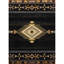2 pi 7 po Tapis en coton X 3, Tribes Gcyls4001, noir, 100% polypropylène, teinté, pour véranda de rangement pour vélos-182298076