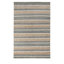 Luna Area Rug, Handwoven Wool Stripes, Natural And Gray Jute Cotton