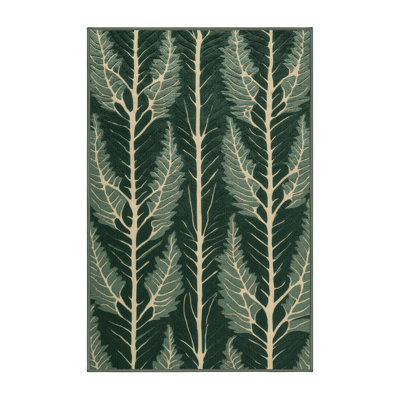 Washable Sea Kale Vegetables Area Rug