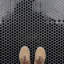 Metro 1" Hex Glossy Black 10-1/4 in. x 11-7/8 in. Porcelain Mosaic Tile