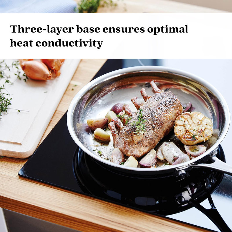 Alva Chef 8" Stainless Steel Non-Toxic Frying Pan Skillet