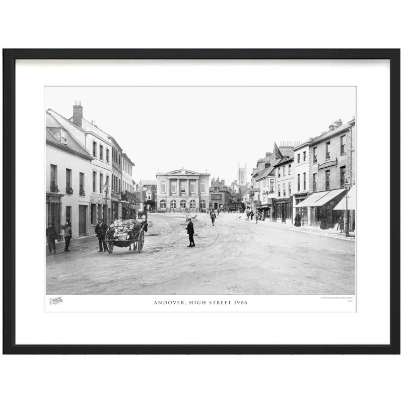 Andover, High Street 1906 by Francis Frith - Single Picture Frame Print, 45cm H x 60cm W x 2.3cm D