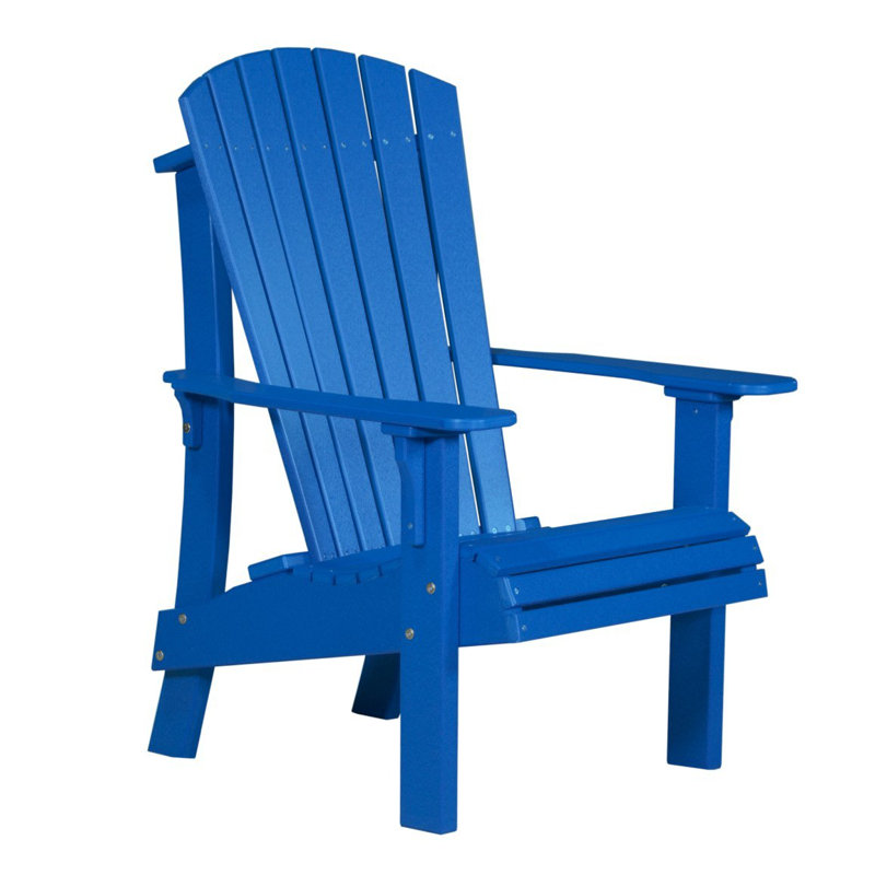 Chaise adirondack en plastique royal Zussen, Bleu