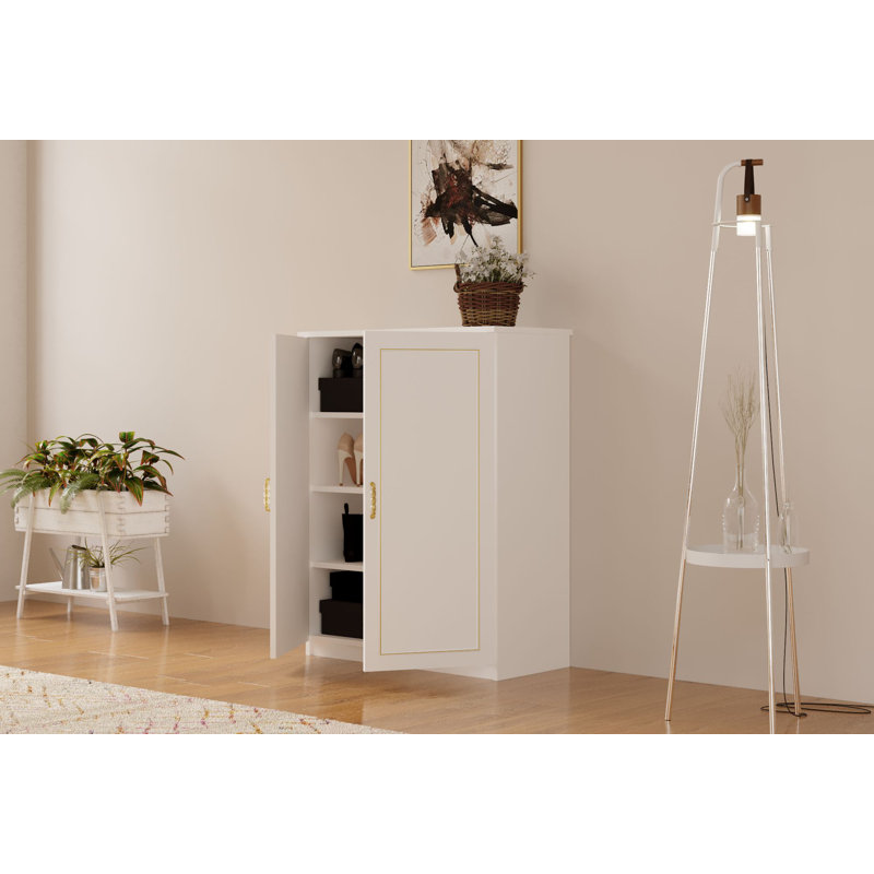 16 Pair Shoe Storage Cabinet