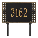 Boston Personalized Standard 1-Line Lawn Address Sign