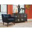 Fauteuil capitonné en polyester l 32 po Barbro-515359554