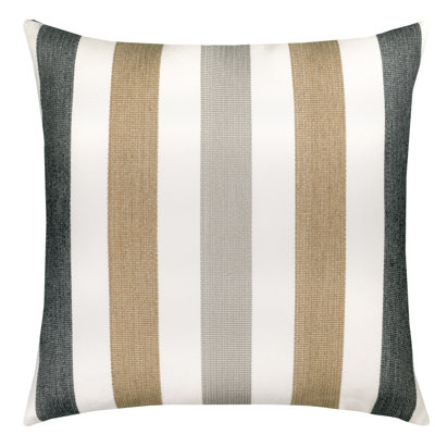 Stripe Outdoor Square Sunbrella® Pillow Cover & Insert