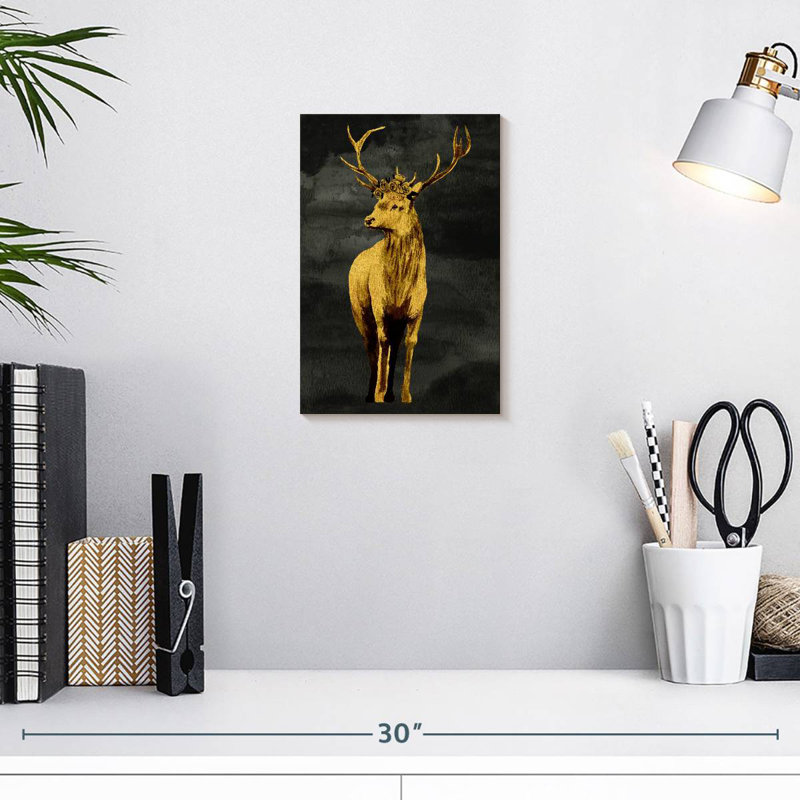 Brampt Golden Deer, 12" H x 8" W