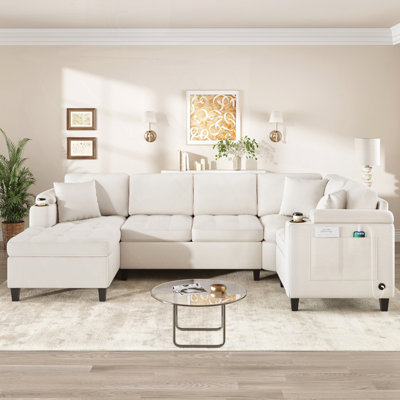 Modern U-shaped Sectional Sofa