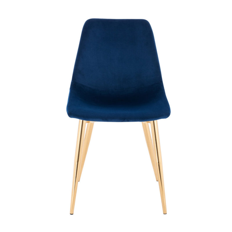 Jackstin 18'' H Upholstered Side Chair, Blue