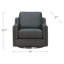 Fauteuil pivotant en cuir fleur Dianet-1392211137