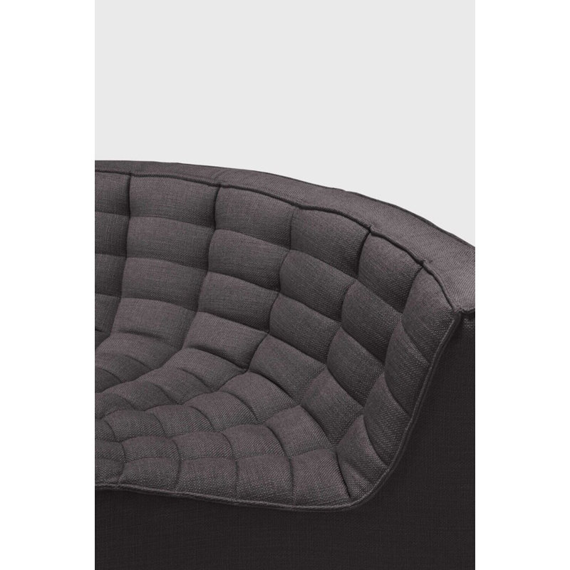 N701 Modular Sofa Set - Combo Left - 1 Seater + 3 Seater + 90° Round Corner, 30" H x 130" W x 79" D