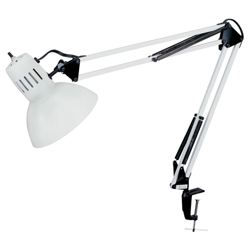 Alvina Metal Desk Lamp, White