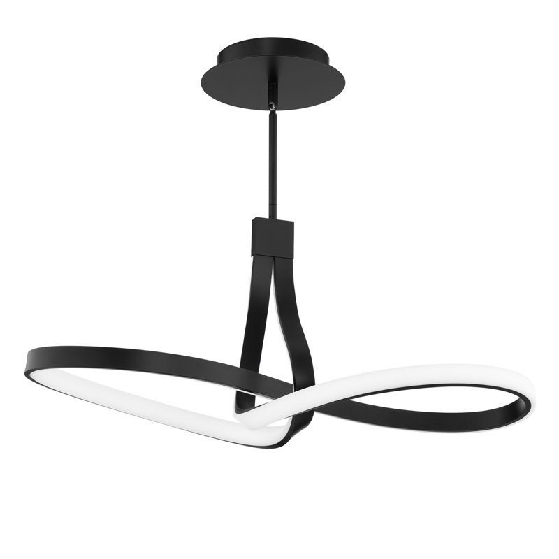 Mobius LED Linear Pendant, Black