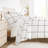 Duvet Cover Set Patterned Microfiber Ultra Soft Bedding in Grid-105814294