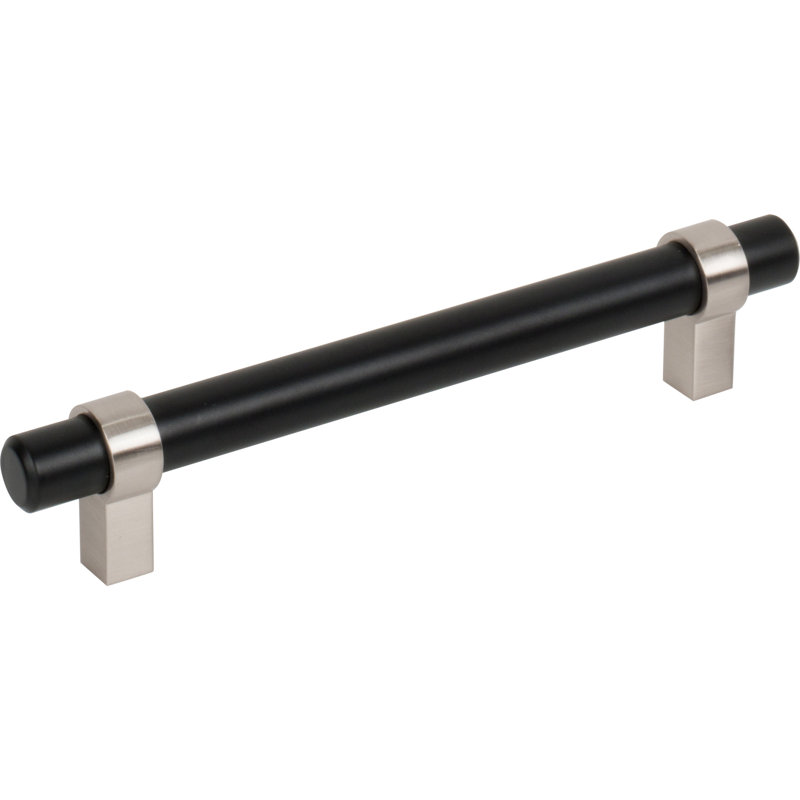 Key Grande Bar / Handle Pull, Matte Black/Stain Nickel