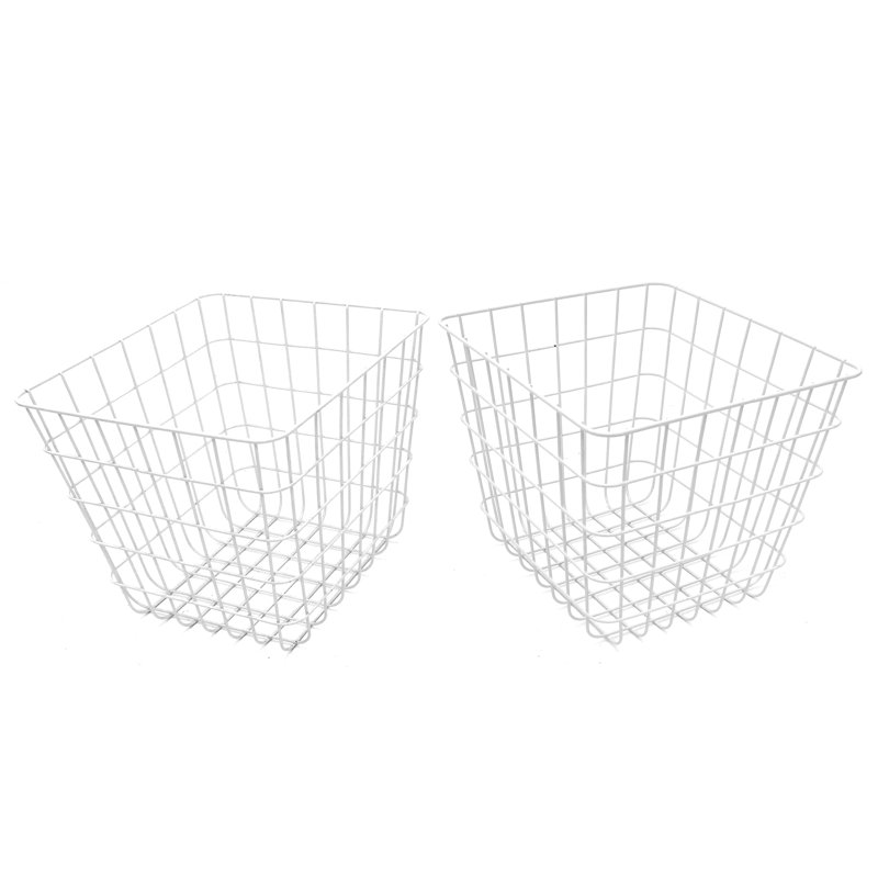 Ensemble de paniers en fil métallique, H 10 po x l 12,5 po x P 11,5 po