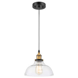 Luminaire suspendu moderne en verre 1 lumière