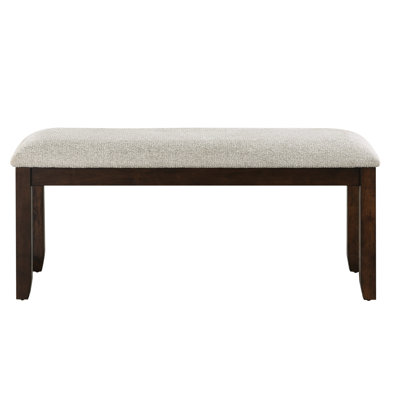 Banc revêtu de chenille cerise foncée pour une ambiance de salle à manger avec ambiance