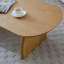 Table basse 47,24 po ovale avec placage en bois massif (table incluse seulement)-310575739