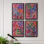 «Vivid Stems I», ensemble de 4 reproductions sur toiles encadrées-500940436-500940439