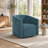 Ergonomic Lift Recliner Chair With Chenille Upholstery & Footrest - Cozy Barrel Design With Side Storage Pocket-8803209