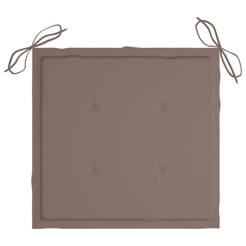 Outdoor Seat Cushion, Brown, 15.7" H x 15.7" W x 1.6" D