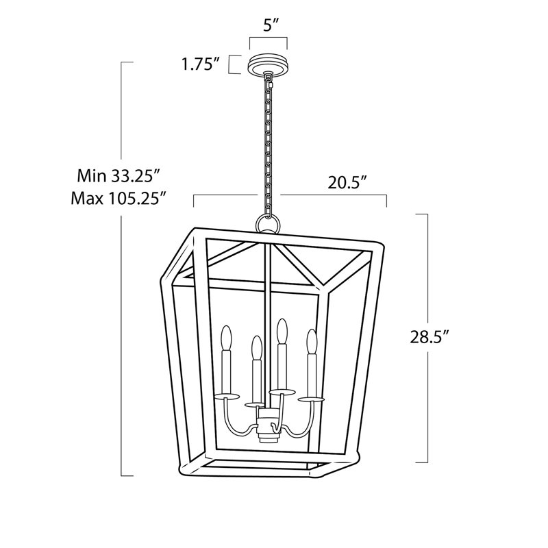 Southern Luxe Lantern Medium