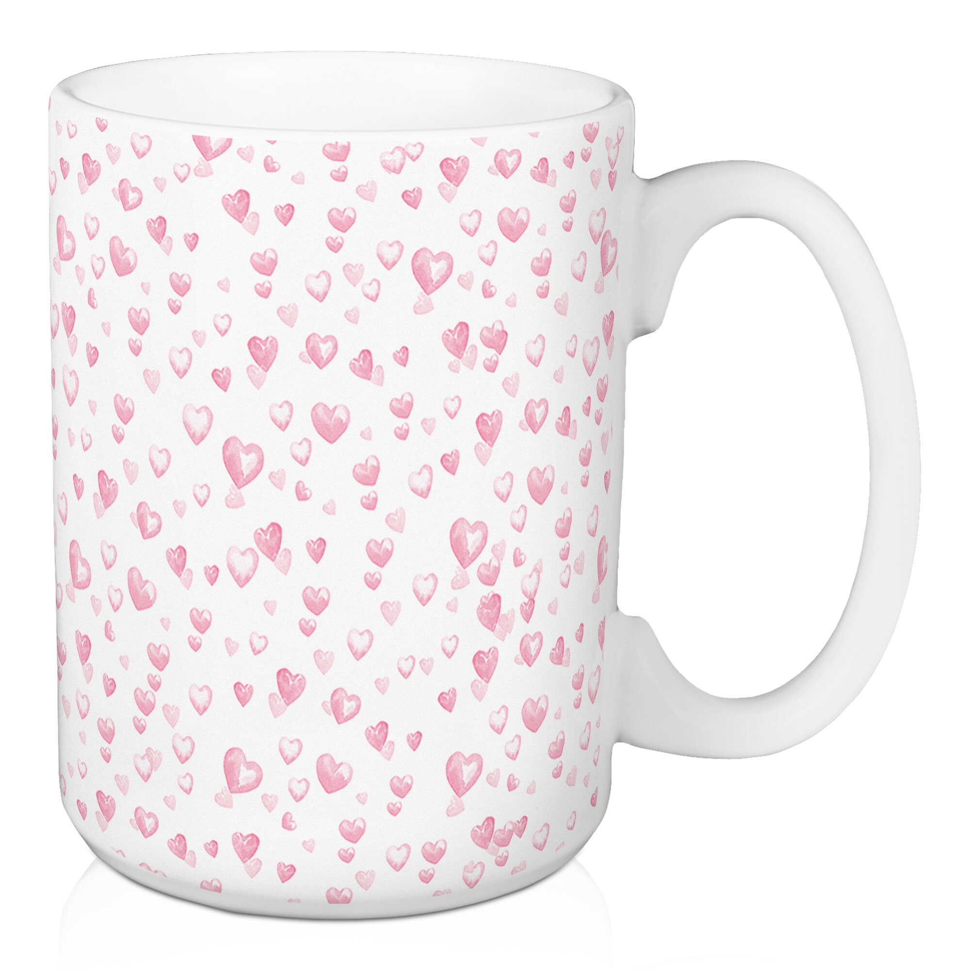 Coffee Is My BFF Rose Gold Heart Two-Tone Pink Porcelain Travel Mug w/ –  Aura In Pink Inc.