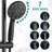 Shower With Drill- Stainless Steel, Dual Heads, 1.8 Gpm Flow, Moisturizing Fog 26" Drillless Steel Sliding Rod 7 Spray Patterns, Finish, 1/2" Connection Size