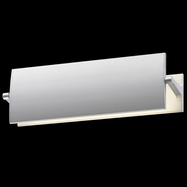 Aileron 1 - Light LED Armed Sconce, Textured White, 4" H x 36" W x 4.75" D