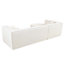 Canapé modulaire de style moderne, canapé modulaire en éponge, canapé modulaire en forme de L avec un design incurvé élégant et un tissu chenille luxueux, deux coussins décoratifs, pour le salon, le bureau-1260670517