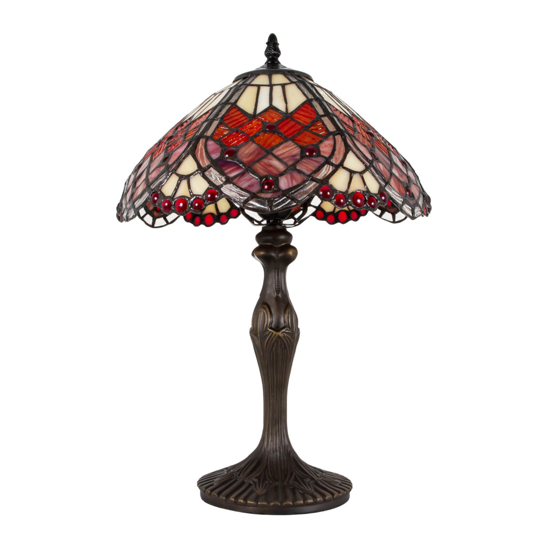 Glenwood Handmade Beaded Stained Glass Tiffany Table Lamp