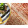 Tapis rouge / brun Handan