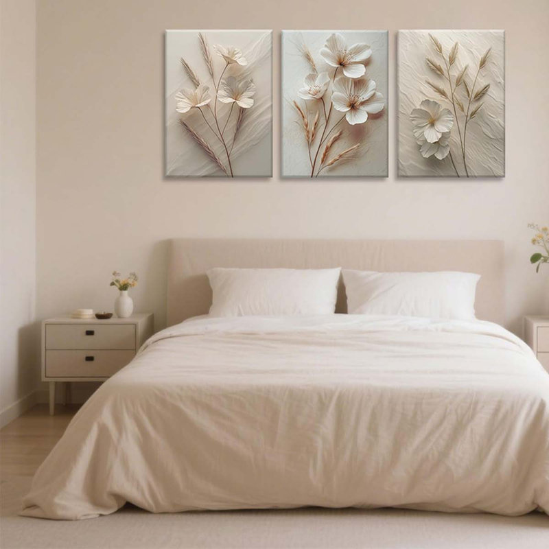 3 Piece Wrapped Canvas Print, 40 cm H x 60 cm W