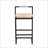 Water Hyacinth Woven Bar Stools With Metal Back