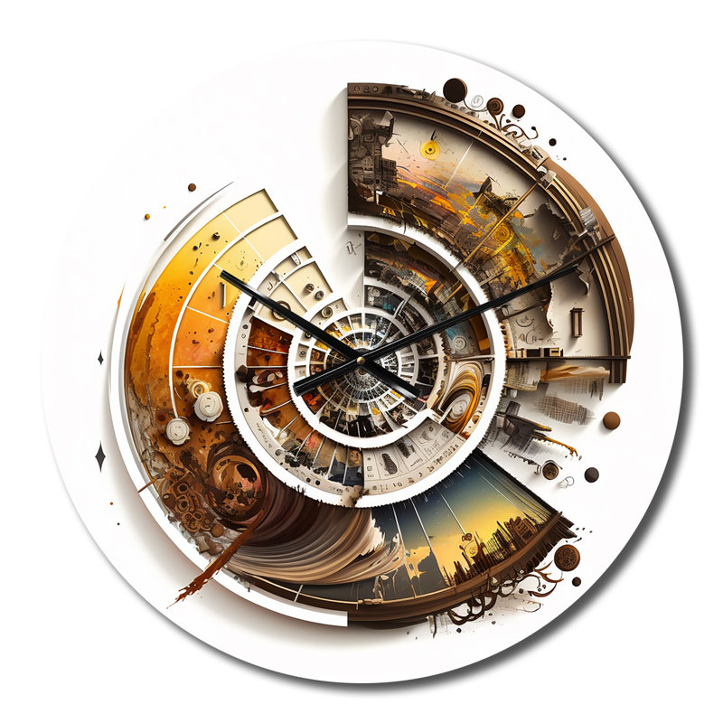 Horloge murale en forme de C, Moyenne