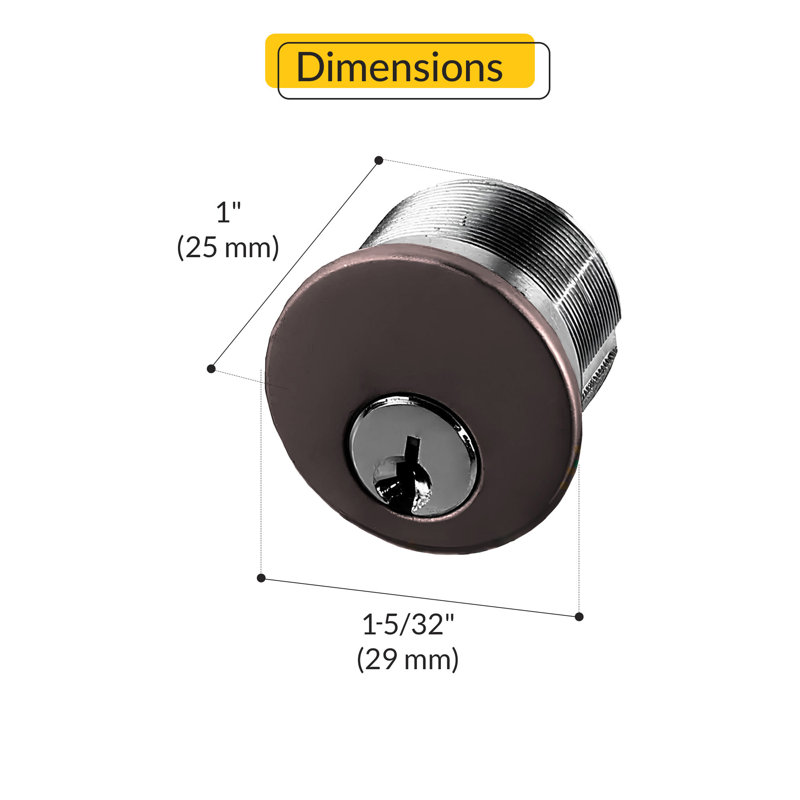 Finition bronze cylindrique à mortaise Brixwell 19-410bz, Bronze
