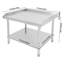 Table de travail avec dosseret, table de préparation pour cuisine, restaurant, garage, buanderie-102046160