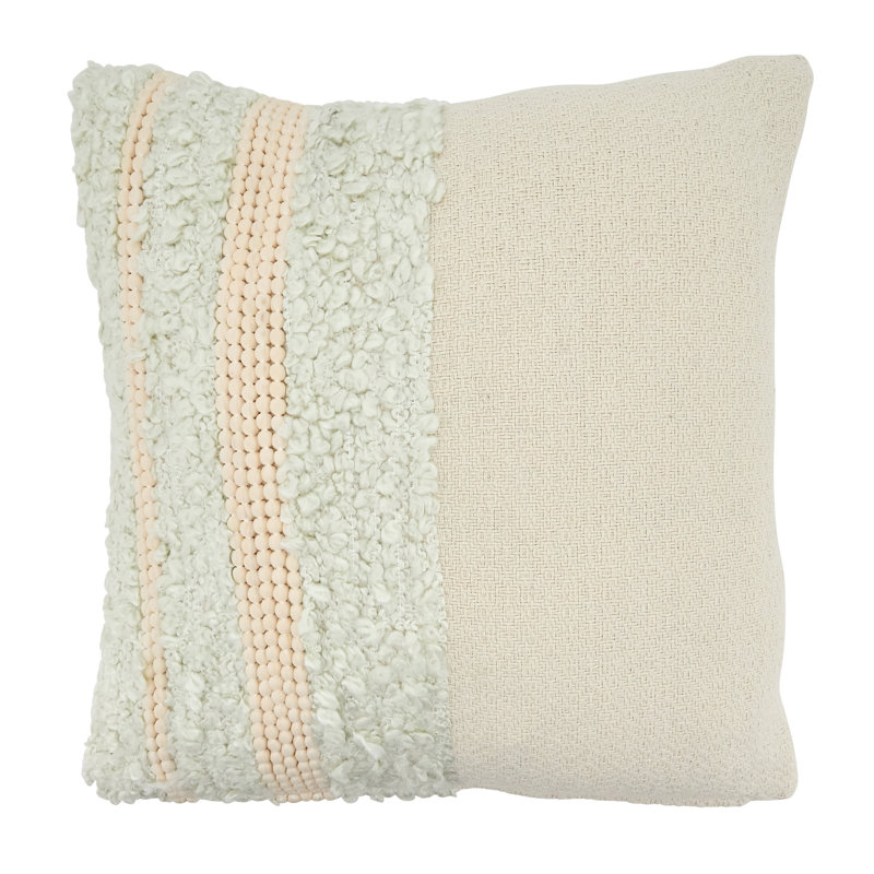 Ivory Sky Collection Cotton Throw Pillow, Down